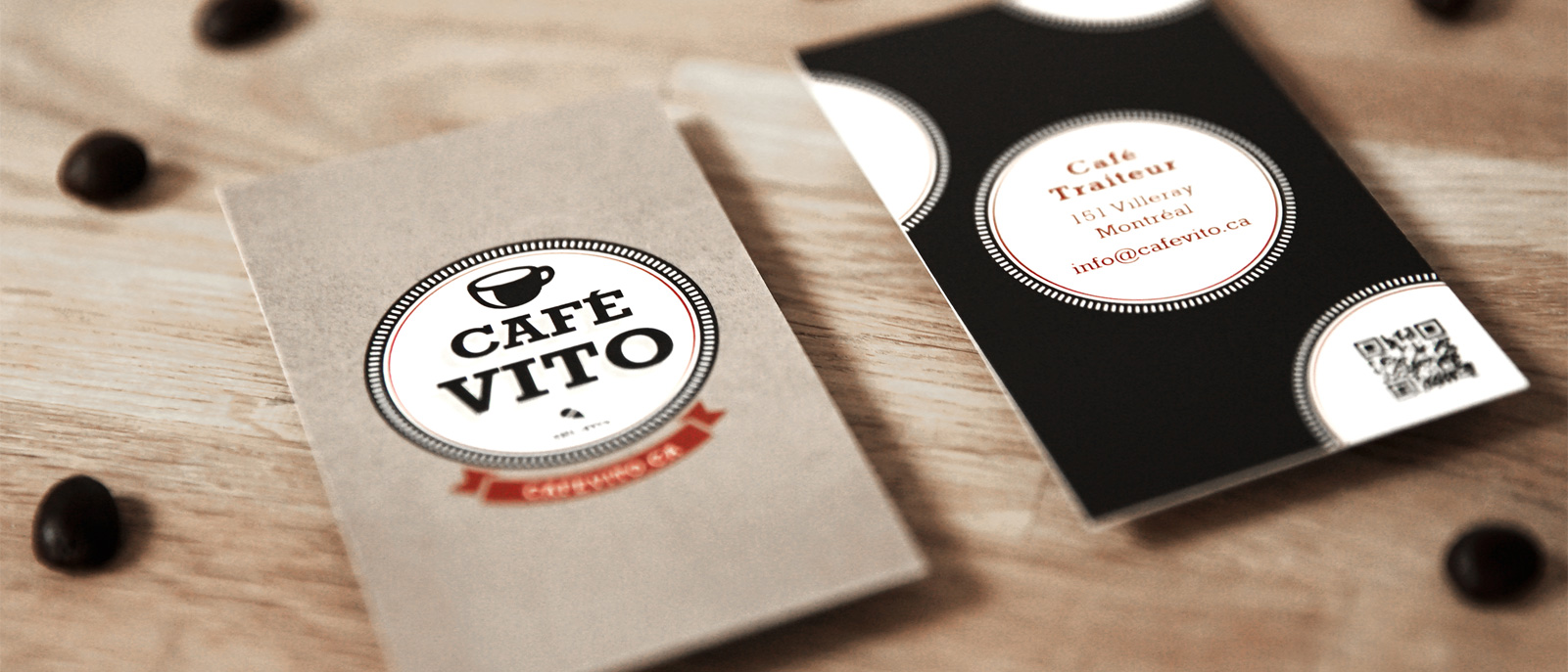 Cafe Vito business cards